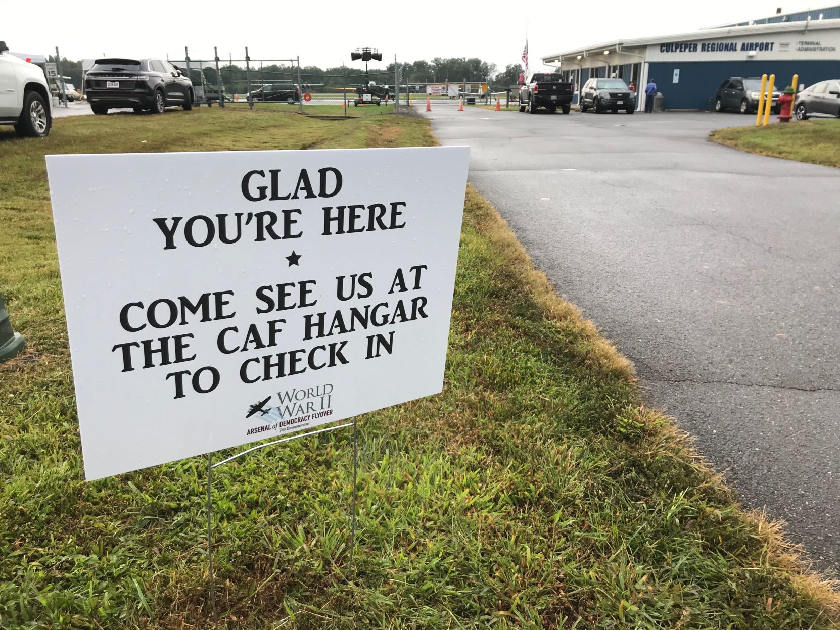 AOD Saturday welcome sign